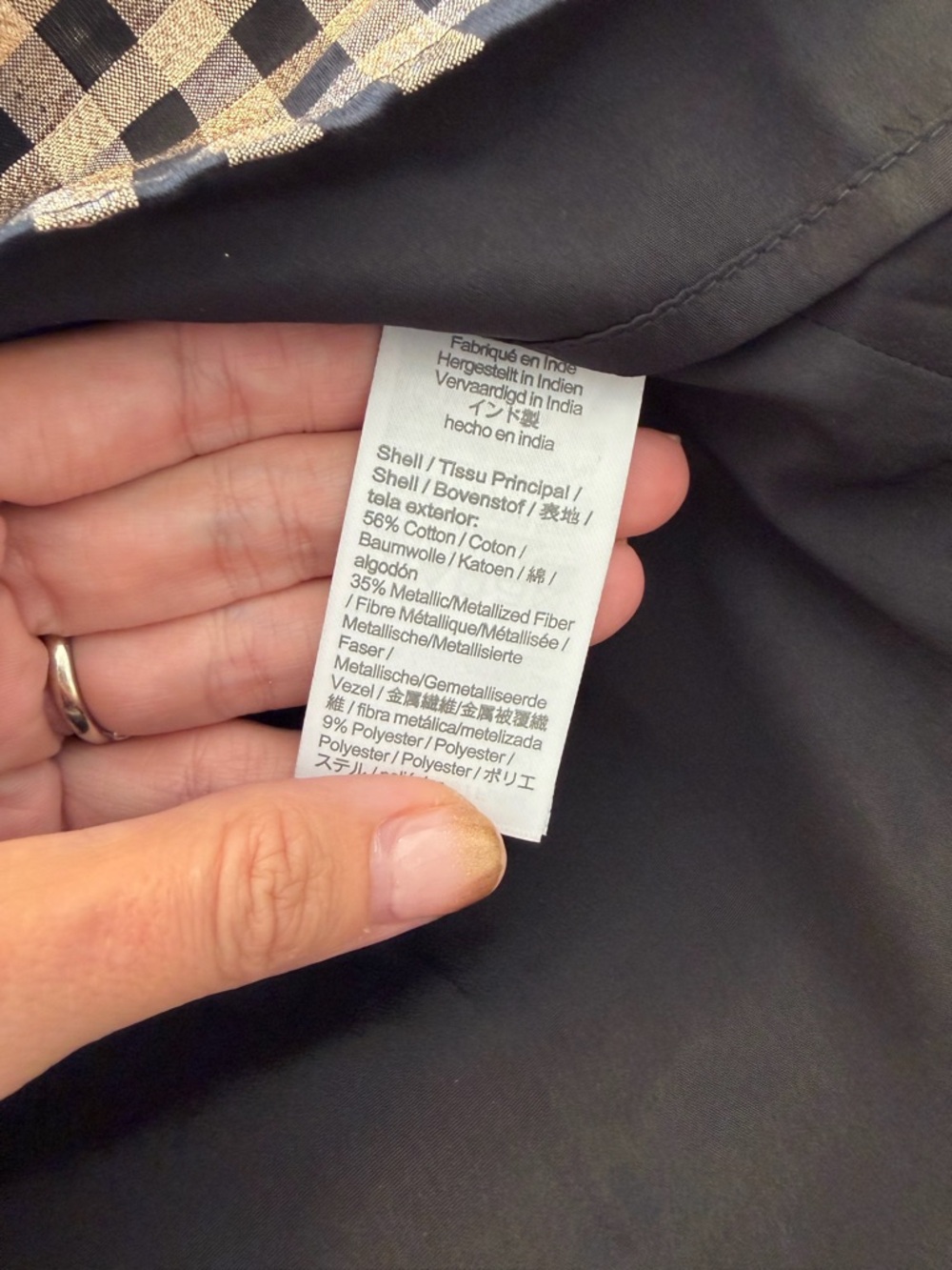 J. Crew Metallic Plaid Blouse - Picture 3 of 14